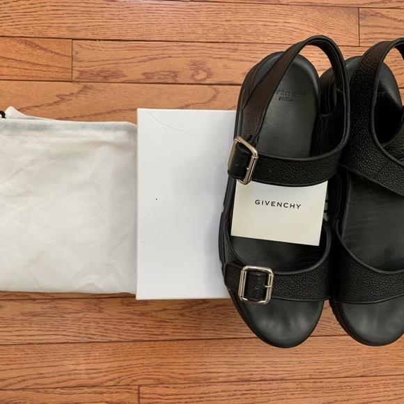 Givenchy Stingray Podium Black Leather Sandals 42 main image 10